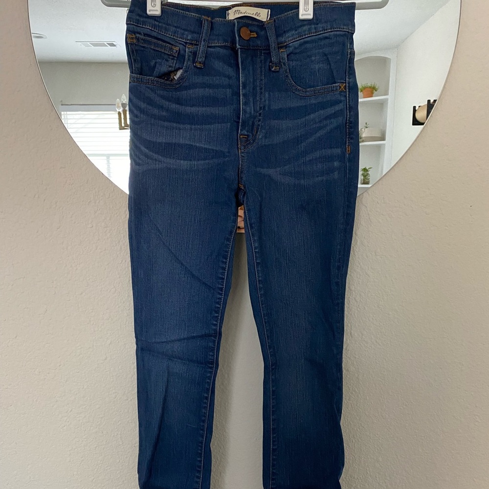 madewell road-tripper skinny jeans, size 24